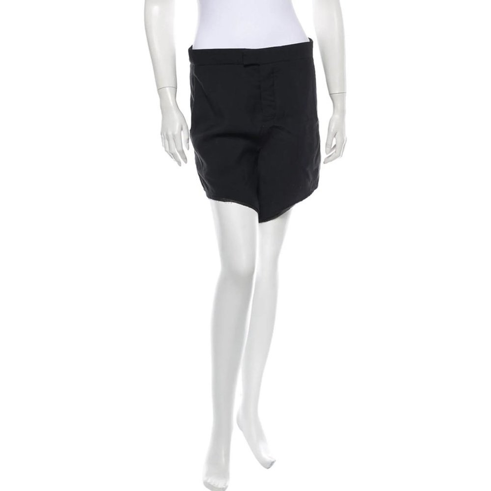 Helmut Lang Black Double Layer Layered Shorts - Size 2